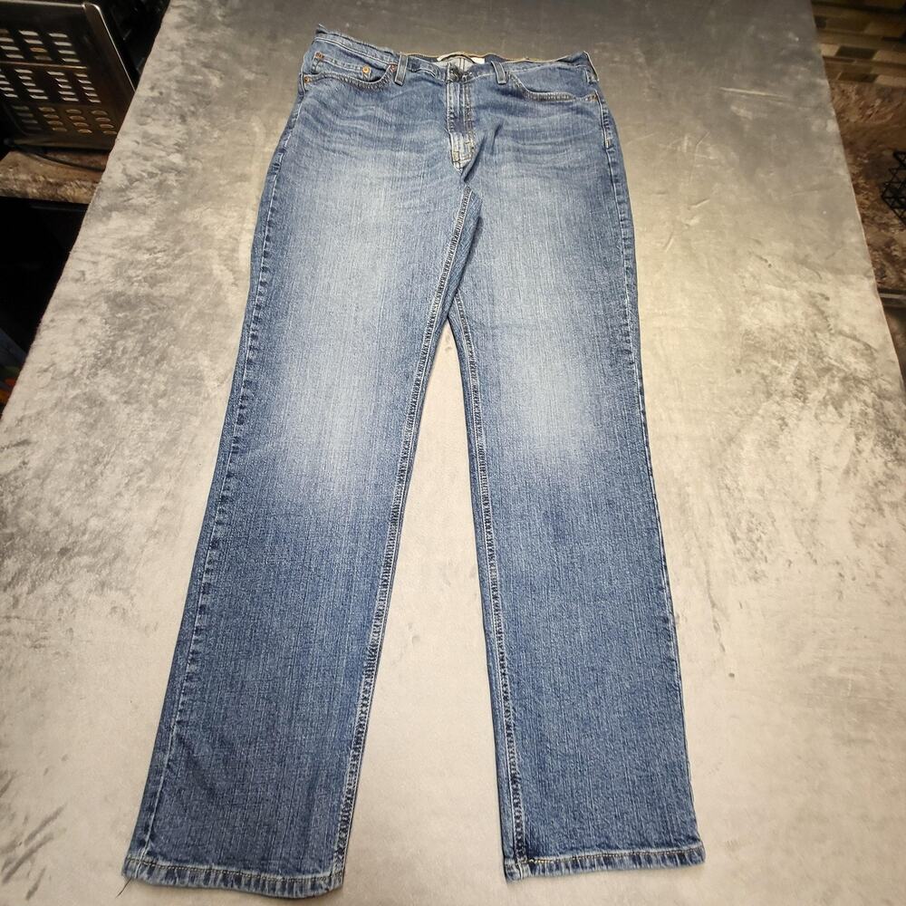 Signature Levi Strauss & Co Jeans Mens 38x35 Blue S67 Athletic Stretch Denim